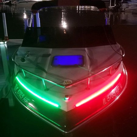 Marine Sport Lighting Marine Bow 12in LED Strip Starboard and Port sidelight Nav kit (1FT) MSL1FTSL